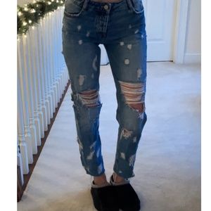 Zara Distressed Jeans Size 22 (0)